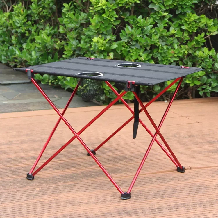 

All Aluminium Alloy Folding Tables And Chairs Outdoor Picnic Tables And Chairs Set Ultra-Light Casual BBQ Portable