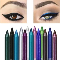 14 colors long lasting eye liner pencil waterproof pigment blue brown black eyeliner pen women fashion color eye makeup cosmetic