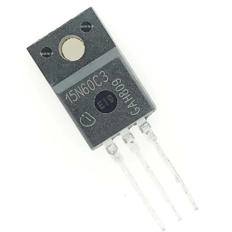

10PCS 15N60C3 SPA15N60C3 TO-220F Inline MOS N-channel 15A 650V FET