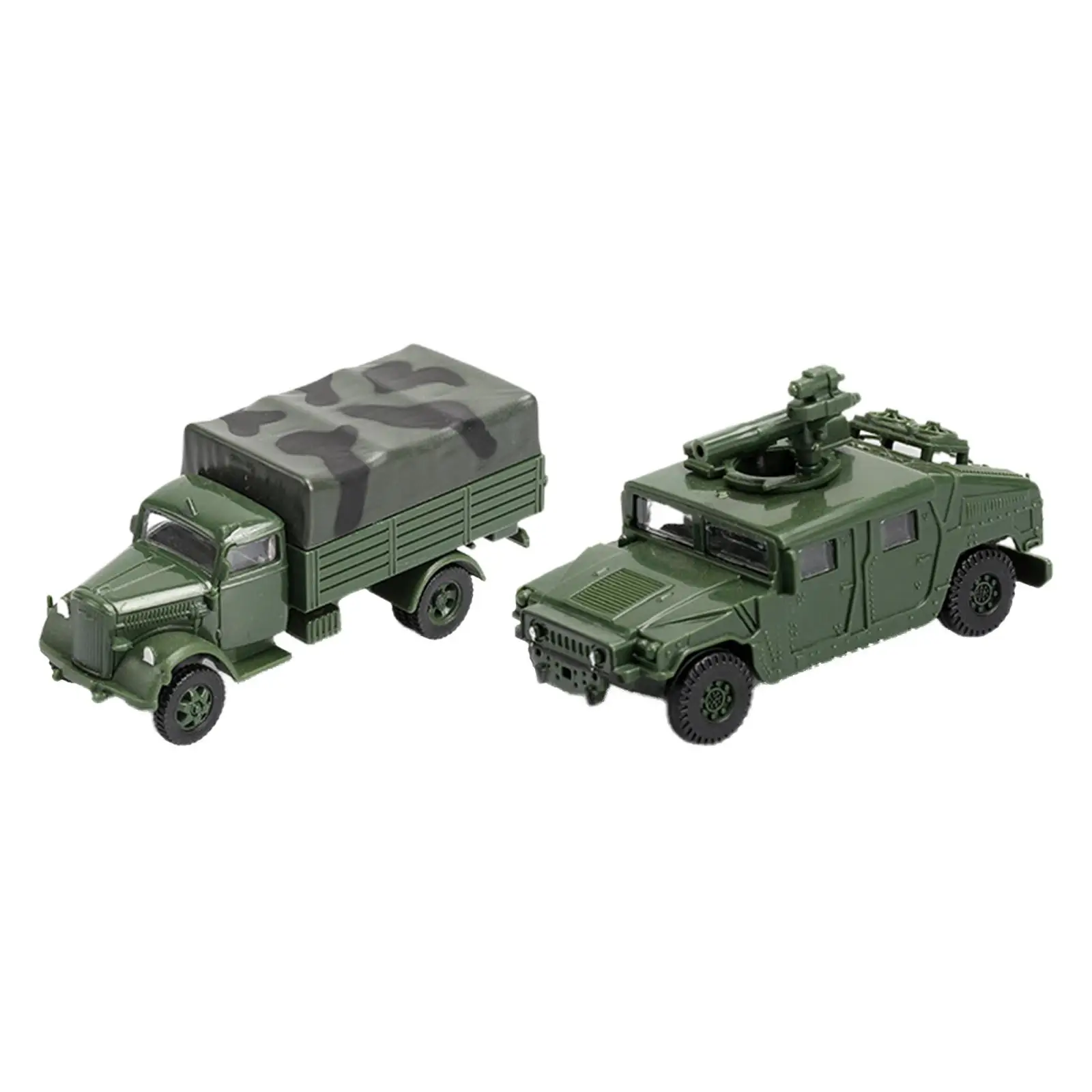 

2x1:72 сборные американские наборы Humvee DIY Модель Playset армейский автомобиль для мужчин подарки