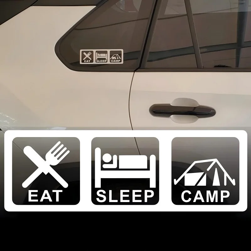 Наклейки для украшения дома на колесах CMAP CAMPING SLEEP EAT Wilderness Campfire Adventure наклейки