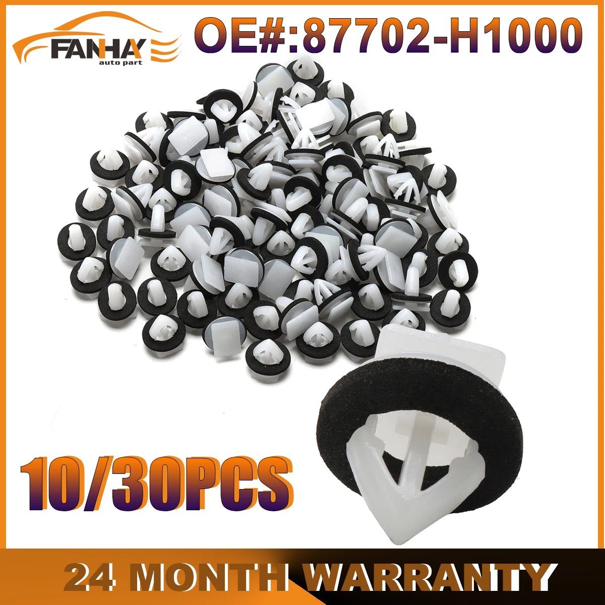 Клипсы 87702-H1000 с герметиком для KIA Sorento II III Hyundai Sonata Elantra Genesis Tucson 10/30 шт.