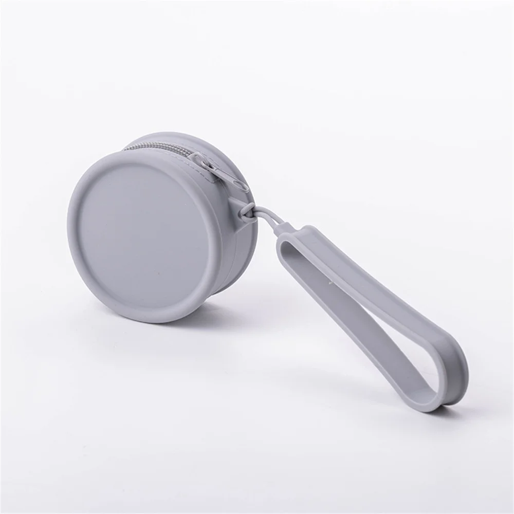 Круглая силиконовая сумка для хранения дорожная косметичка туалетных