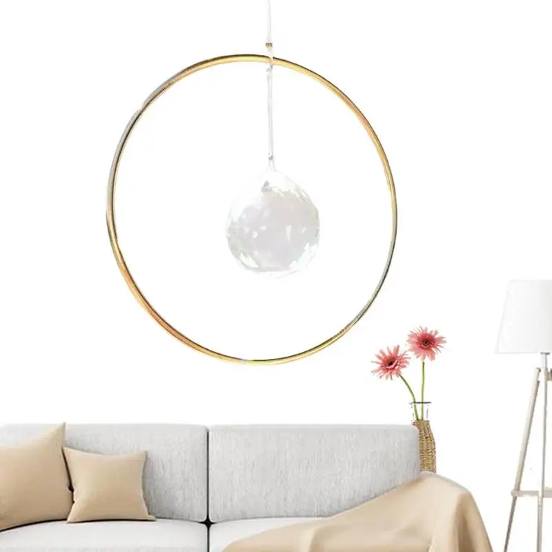 

Хрустальное украшение от солнца, Хрустальный Ловец Солнца, цветной стеклянный подвесной декор, отражатель от солнца для радужного изготовл...