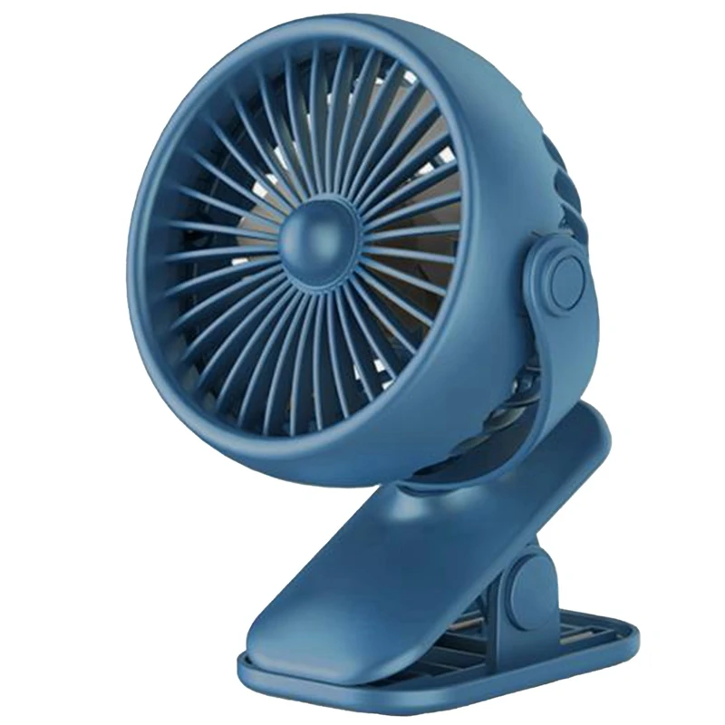 

EAS-Rechargeable USB Fan Desktop Mini Fan 3 Speed Super Mute Cooler For Office Car Travel Portable Cooling Clip Fans