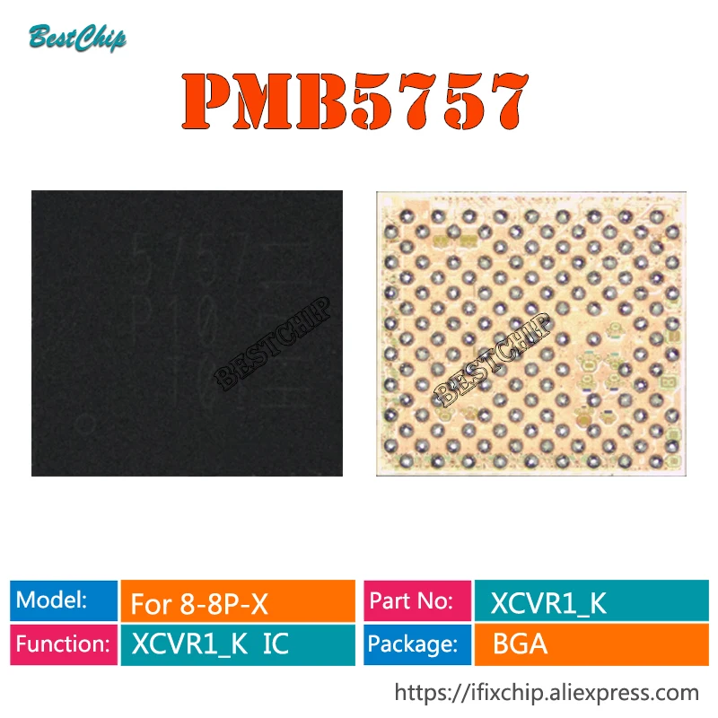 

3-10 шт. PMB5757 5757 XCVR1_K xcvr0 _ K IC chip для iphone X 8 8Plus
