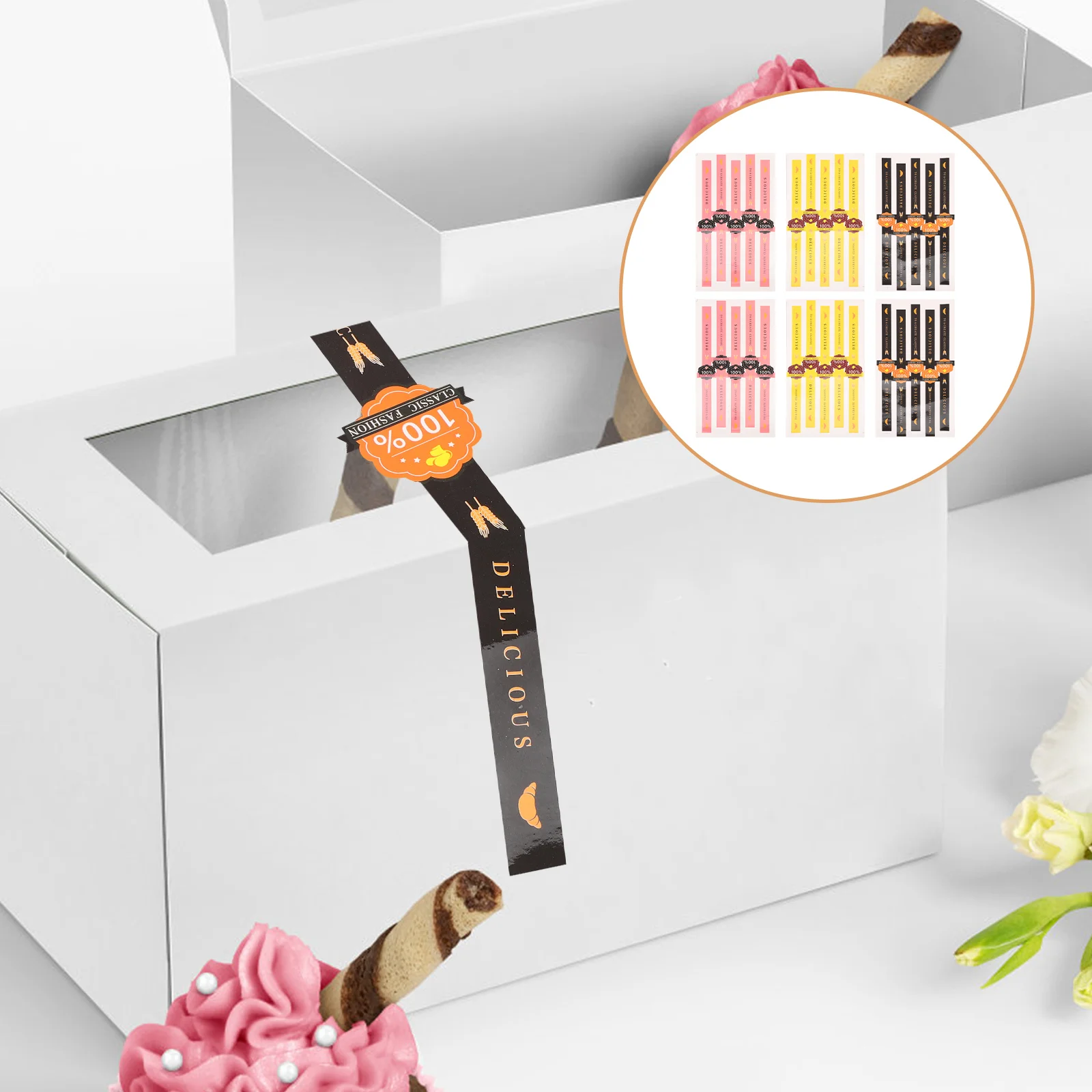 50 шт. наклейки для выпечки самоклеящаяся упаковка герметичная бумажная этикетка