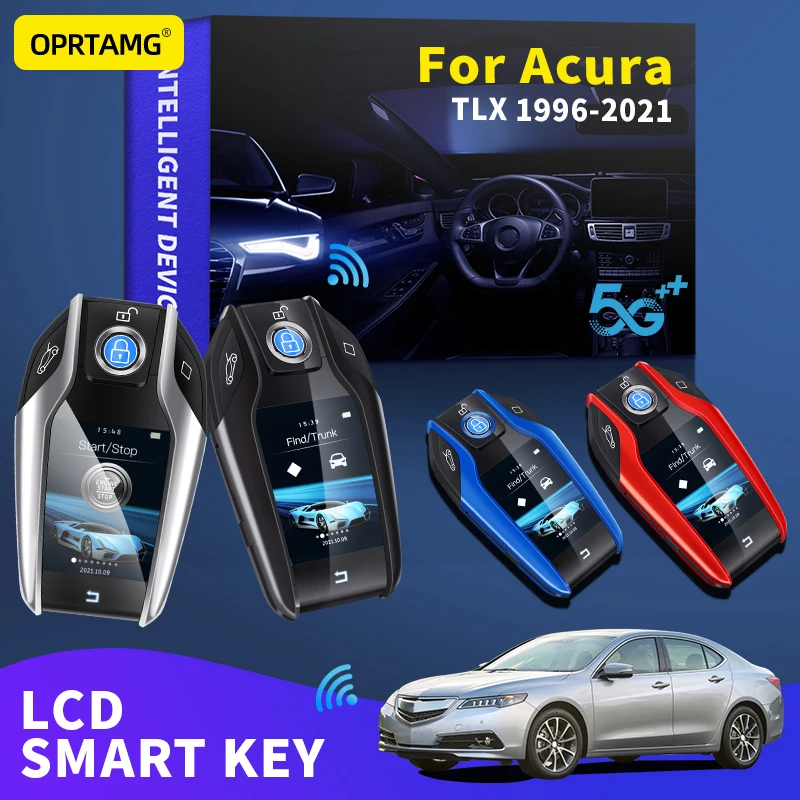 

OPRTAMG For Acura TLX 1996 1997 2000 2002 2003 2008 2010 2021 Car Smart Remote Control Key LCD Display for Keyless Smart Key