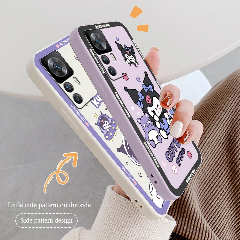 

Cartoon Cute Kulomi Sanrio Phone Case For Xiaomi Redmi K50 K40 K40S Gaming K30 10C 10 10X 9A 9 9T 9C 9AT 8 8A 5G Liquid Rope