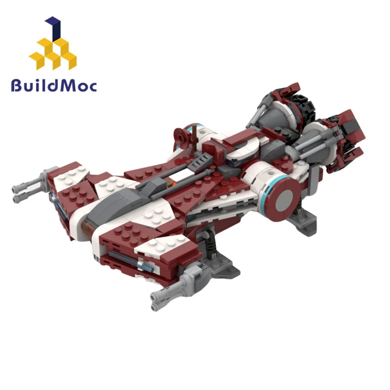 

Space Wars MOC-44378 Republic Defender-Class Cruiser Building Block Kit Ship Airplane Craft Boat Brick Model DIY Kids Toy Gift