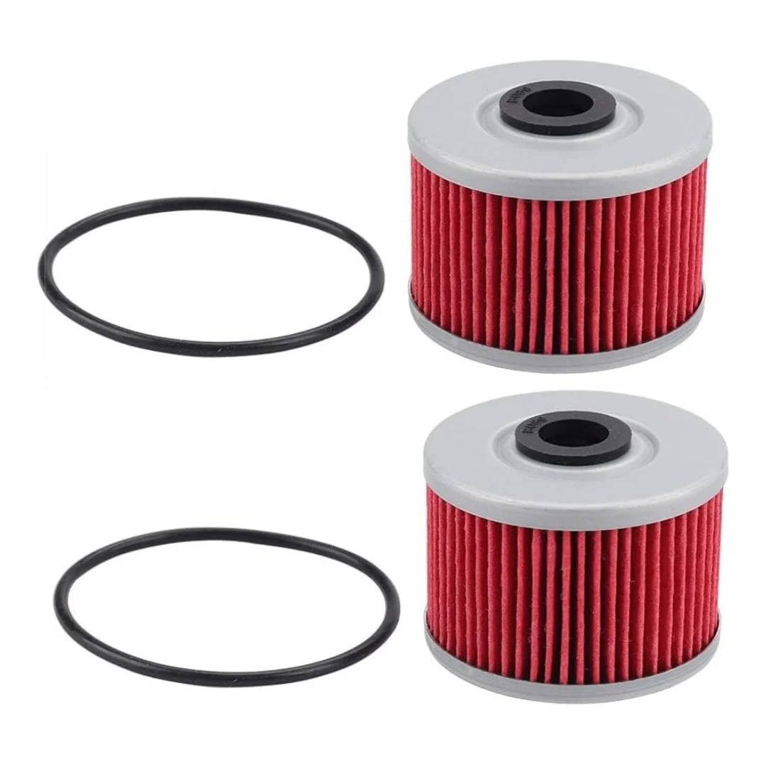 

2 шт. масляный фильтр с уплотнительными кольцами для KLX110 KLX140 KX450F CRF250L CRF250M CBR250R CBR300R CB300F XR650L XR250...