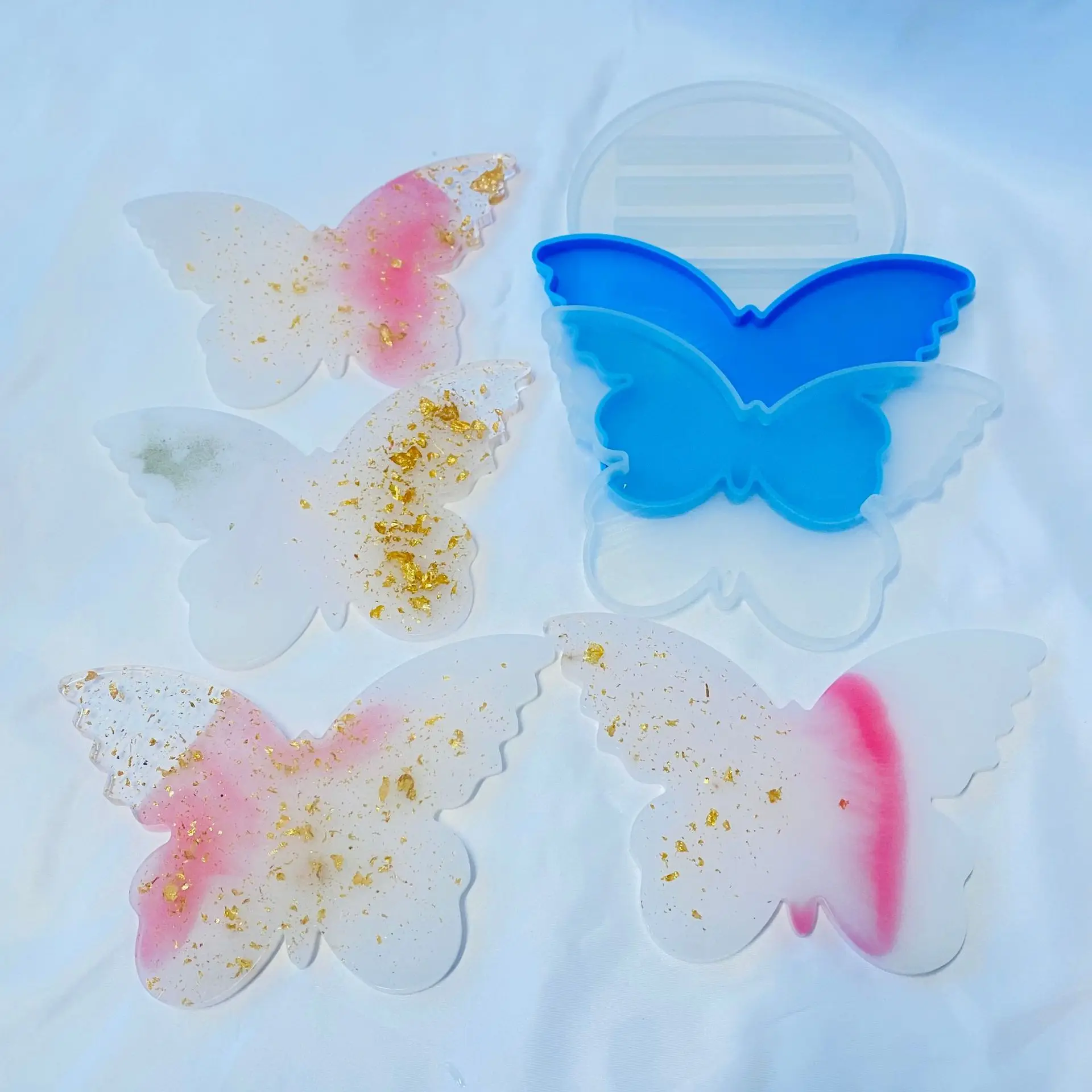 

2 шт./компл. DIY кристаллический клей в виде бабочки, подставка, форма, пищевой силикон, искусственный инструмент для украшения тортов, инструм...