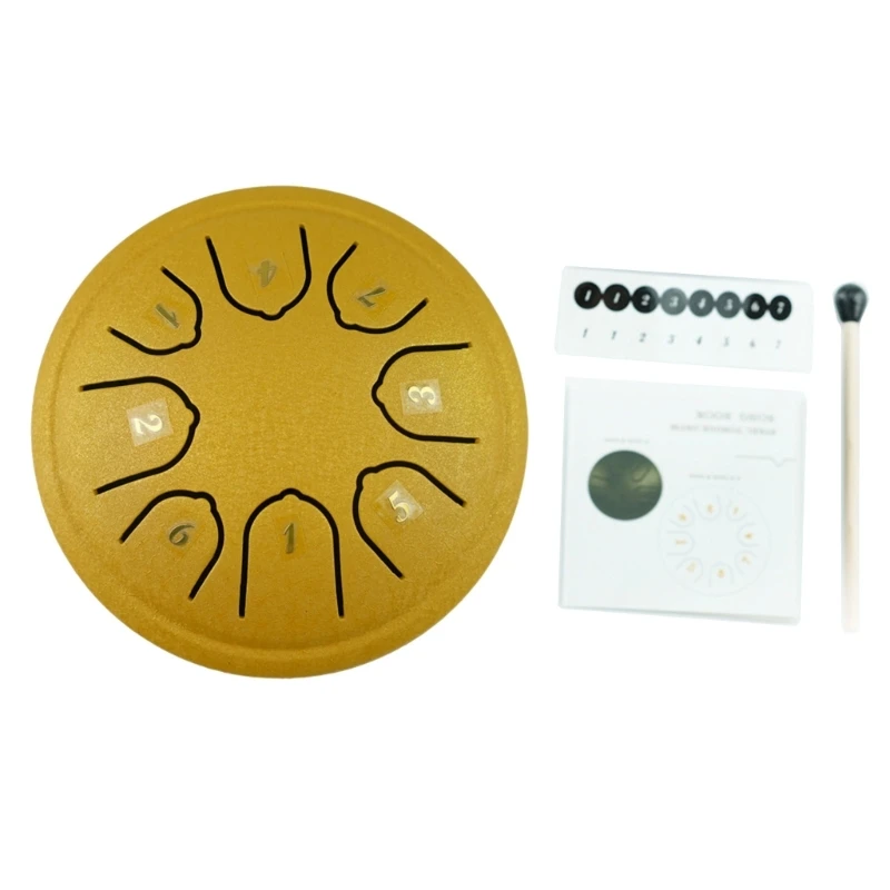 Стальной барабан для языка 4 5 дюйма 8 нот ударный инструмент ручного барабана с