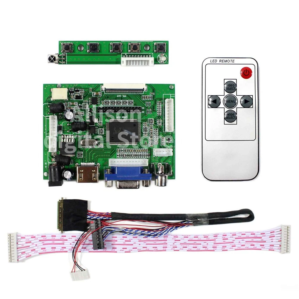 Комплект монитора HDMI + VGA AV для B101AW03 V0 / V1 V2 1024X60 0 драйвер платы контроллера ЖК