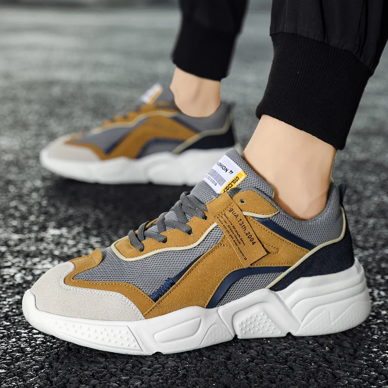 

Мужские кроссовки на толстой подошве, кроссовки для путешествий, повседневная спортивная обувь, дизайнерская обувь для тенниса, новинка 2023