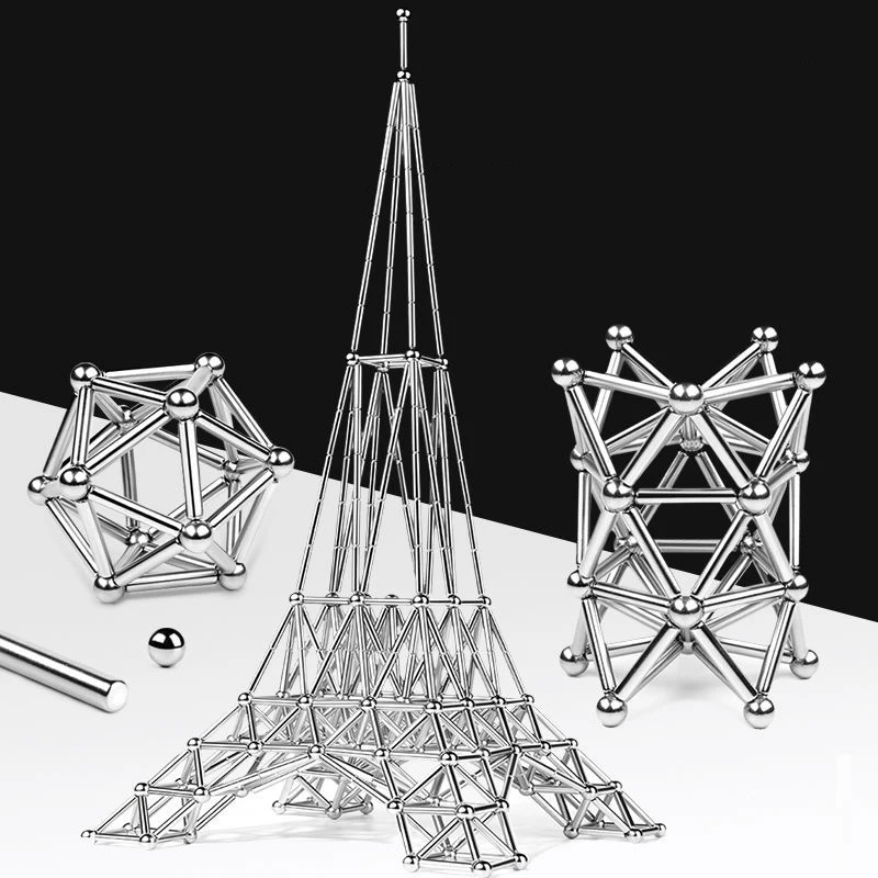 

Игрушка-пазл для творчества для молодежи, подарок для взрослых, настольная игра для декомпрессии, магнитная палочка с бусинами, строительны...