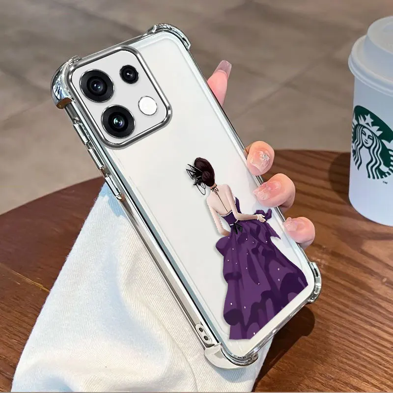 Фото Чехол с покрытием для OPPO Reno 16 Pro 16F 16FS Reno16 F FS 5G, противоударный чехол из ТПУ с принтом бабочки, защита по четырем углам №2