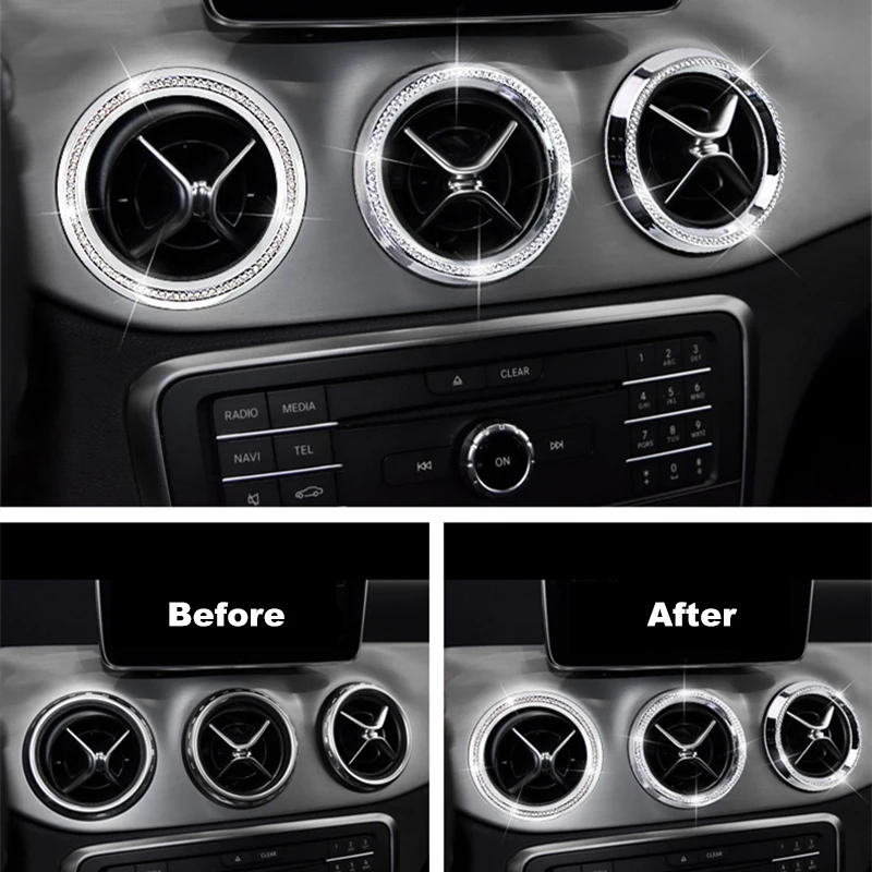 

Car interior diamond sticker Mercedes-Benz GLA200 CLA220CLA260 CLA200 accessories sticker special car modeling