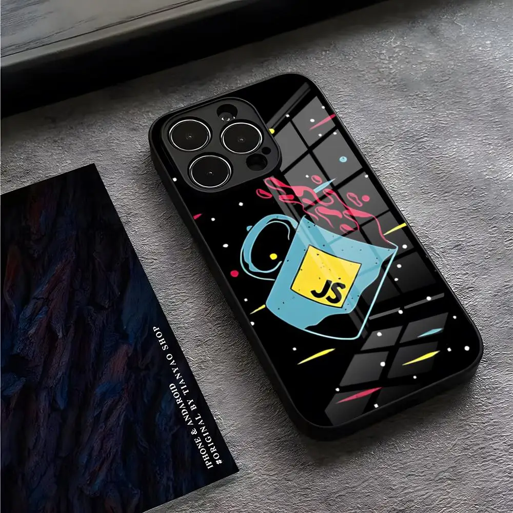 Java JavaScript NodeJS Vuej Чехол для телефона IPhone 15 Pro Max 14 12 11 13 Mini X XR XS 16 Plus SE Задняя крышка из
