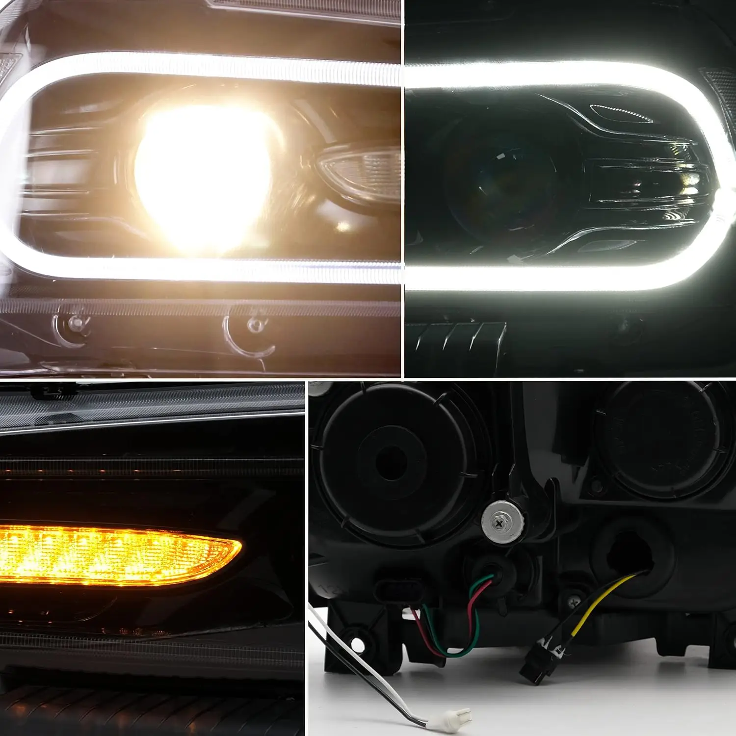 Фара в сборе подходит для Dodge Charger 2011 2012 2013 2014 (не SE) головная фара с DRL