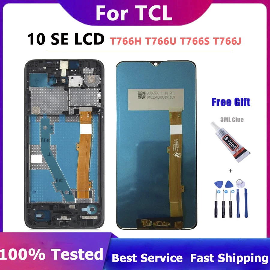 

Original 6.52 Inch LCD Display For TCL 10 SE T766H T766J T766U Touch Panel Screen Digitizer Assembly For TCL 10SE LCD Screen