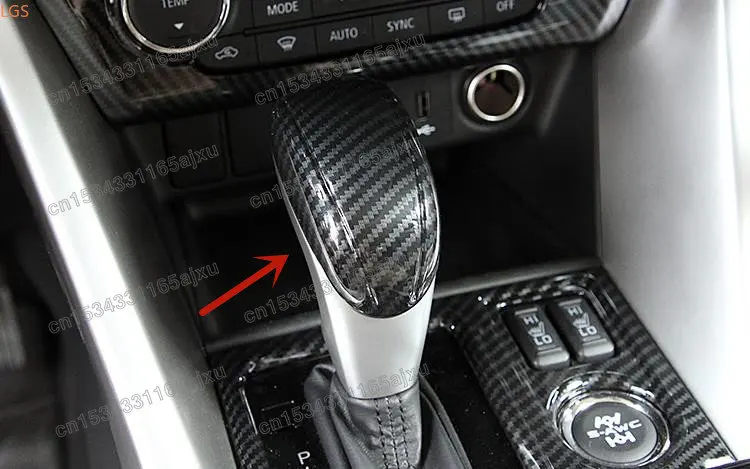 

ABS Chrome Gearshift head decoration Patch Anti-scratch protection car accessories For Mitsubishi Eclipse Cross 2018-2019