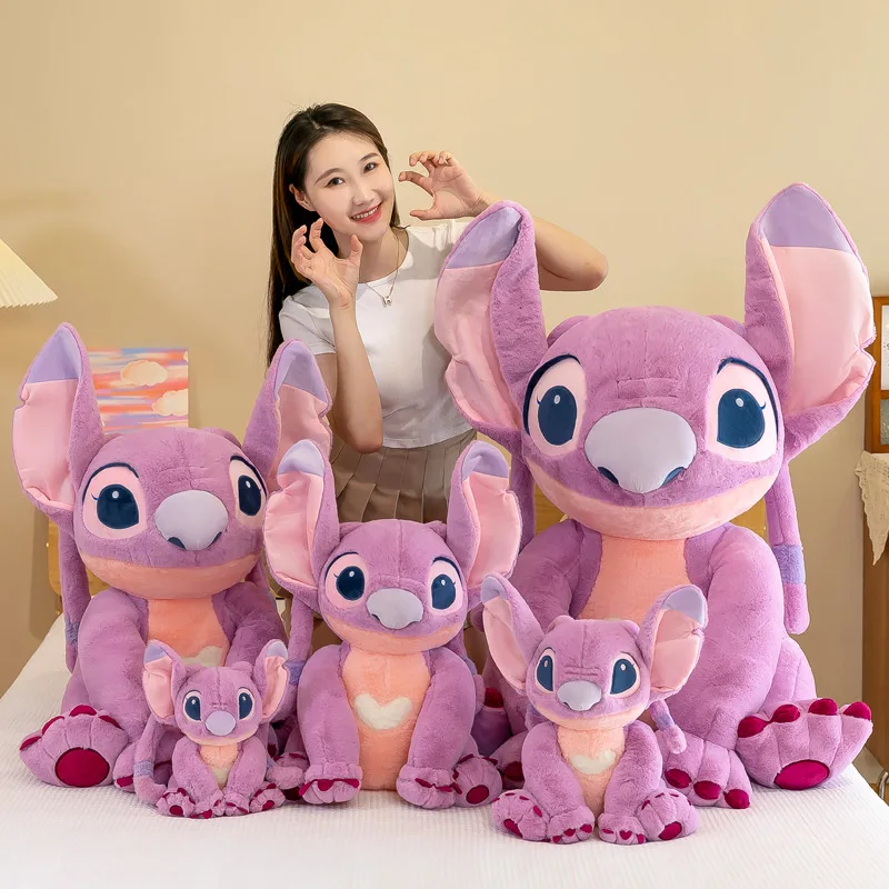 

Игрушка плюшевая «Лило и Ститч» Disney, мягкая игрушка-подушка для снятия стресса с мультяшным рисунком, Успокаивающая игрушка, подарок на Рождество для детей