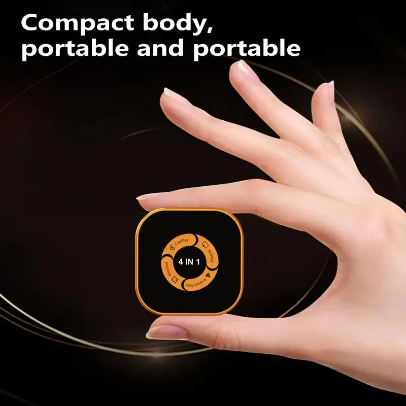 Фото TrolinkTek 4-в-1 Smart Box: беспроводной адаптер CarPlay, AirPlay, Miracast, Mirror Link, преобразователь проводного Android Auto в беспроводной, Plug&Play №2