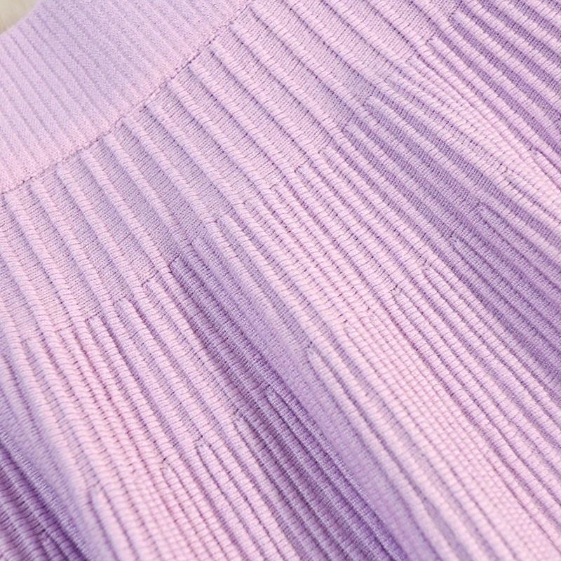 Осенне-зимняя трикотажная плиссированная короткая юбка Женская юбка-пачка с