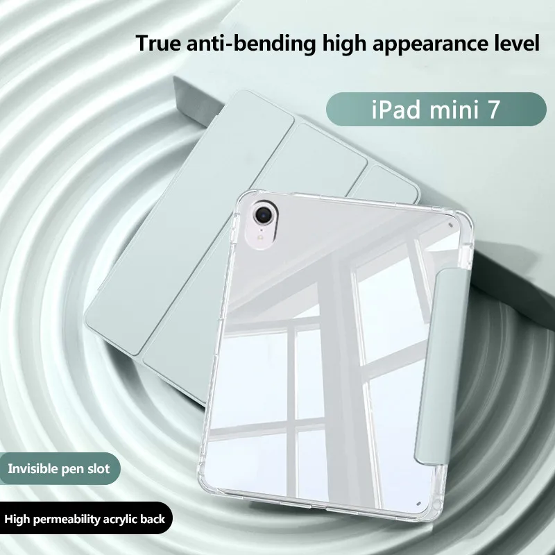 Прозрачный акриловый чехол для iPad Mini 2024 7 A17 Pro 6 Pro11 Air 11 5 4 3Pro 2 1 9.7 10.2 10th 10.9 с