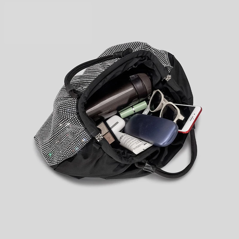 Designer Capacity Shoulder Bags with Sparkling Diamonds for Travel or Party