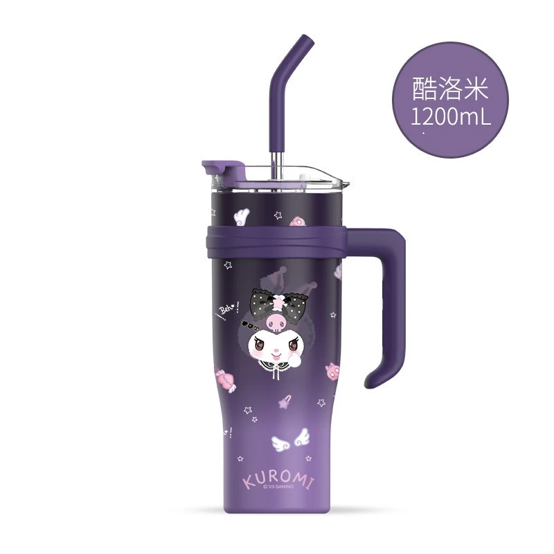 Sanrio Hello Kitty 1200 мл Термос бутылка Kuromi изоляционная чашка My Melody Sippy чашки для воды