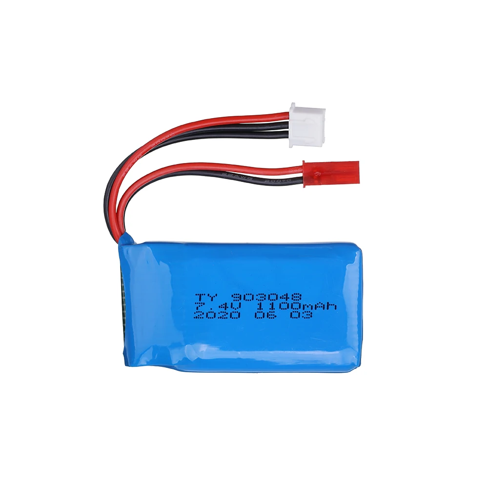 Фото Аккумулятор LiPo 7.4V 1100мАч для радиоуправляемых машинок WLtoys A949 A959 A969 A979 V912 V353 K929 V262 L959, запасные части и аксессуары №4