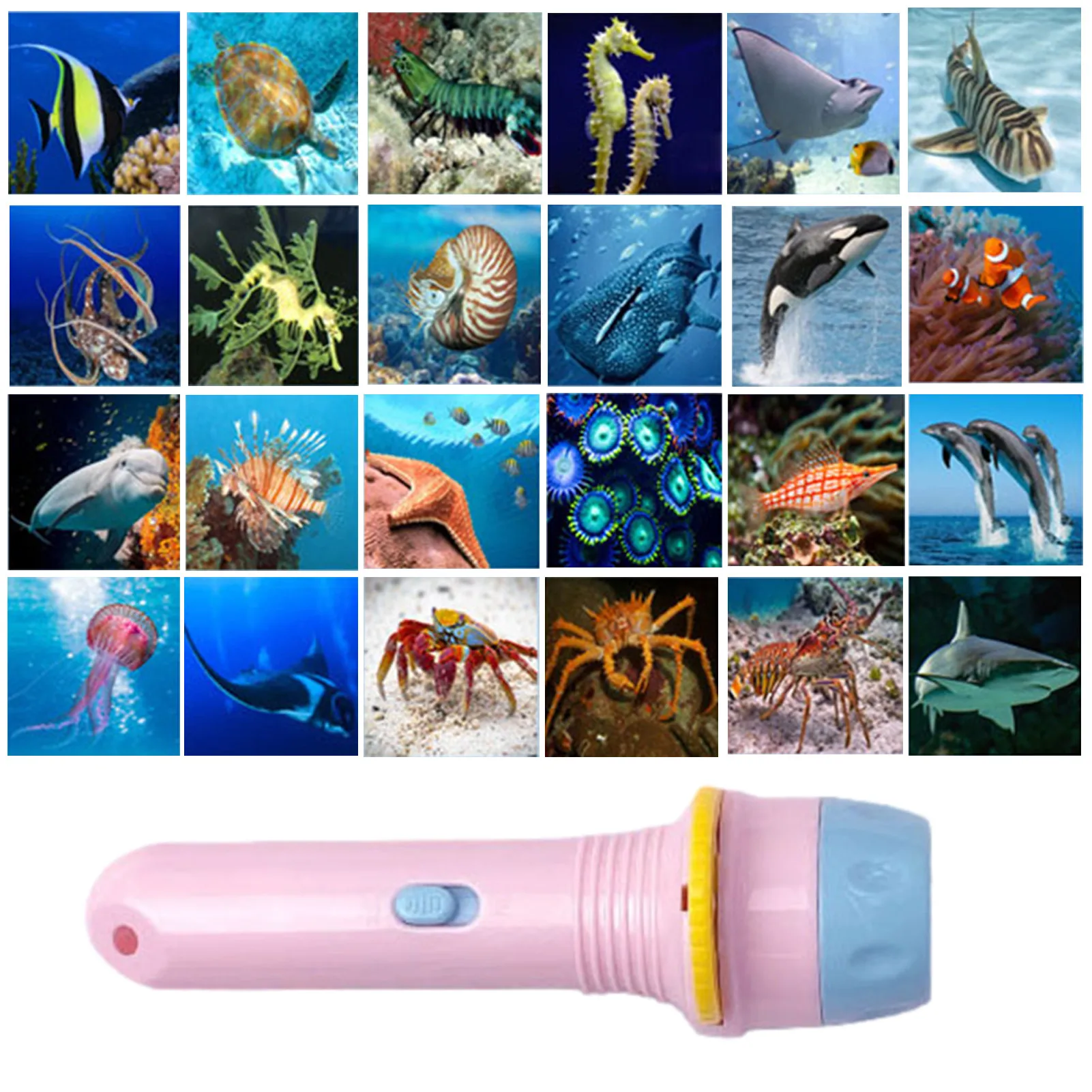 

Flashlight Projector Torch Lamp Toy Cute Cartoon Creativity Toy Torch Lamp Flashlight Projector Toy Baby Sleeping Story Book