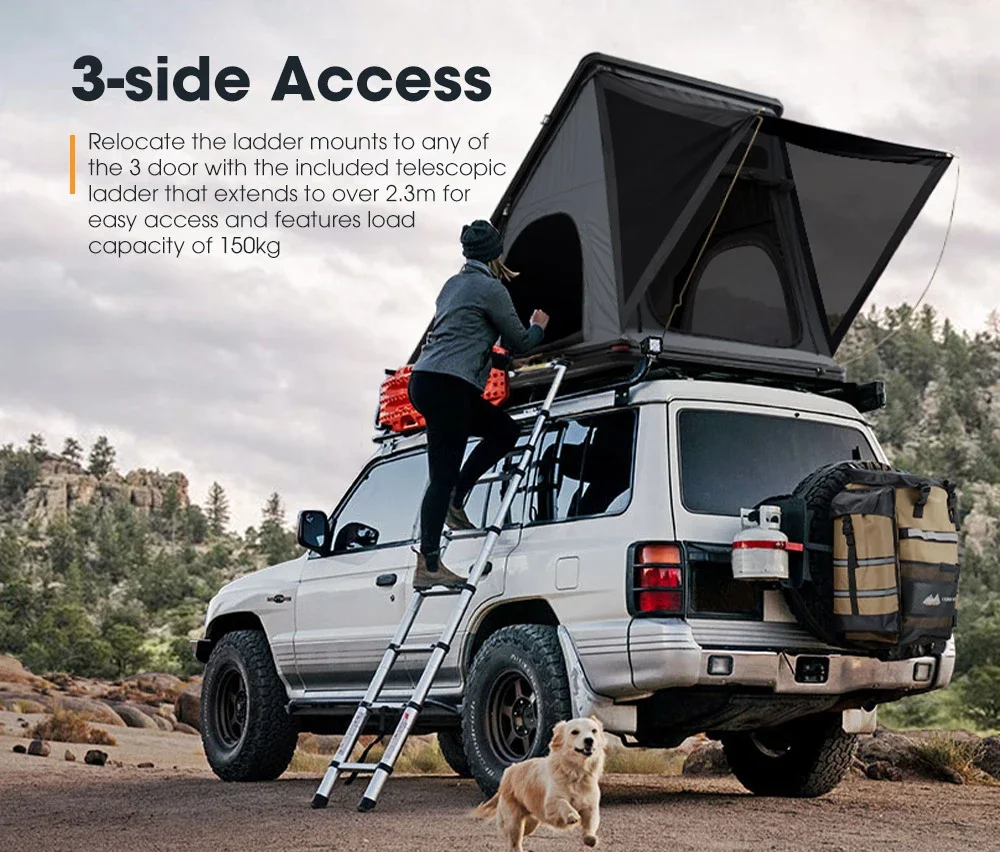 SAN HIMA алюминиевая треугольная жесткая крыша с жестким корпусом палатка для