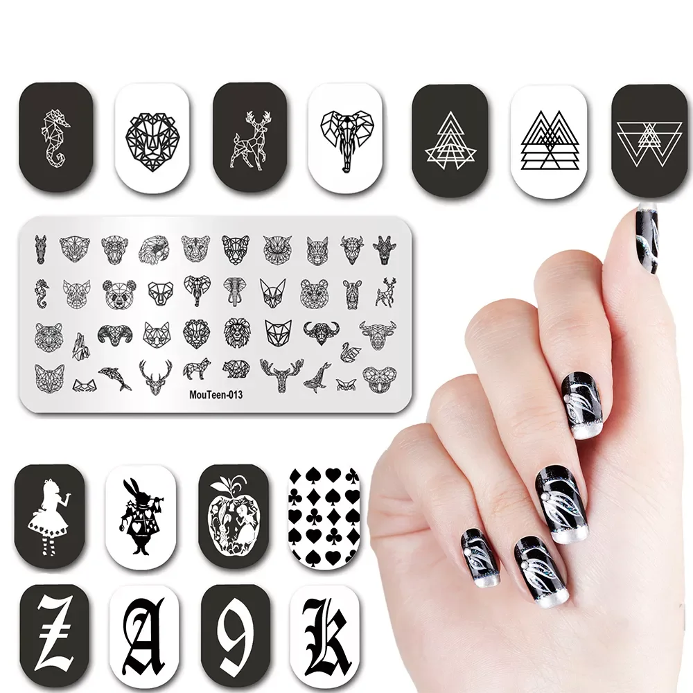 

2022 Nail Art Stamping Newest Nail Stamping Manicure Stencil Set For Nails Art Stamp Nails Stamper Stamp Art tool