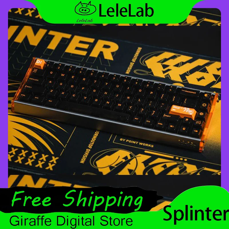 Прозрачные колпачки клавиш Lelelab X Point Works Splinter оригинальная высота АБС-пластик