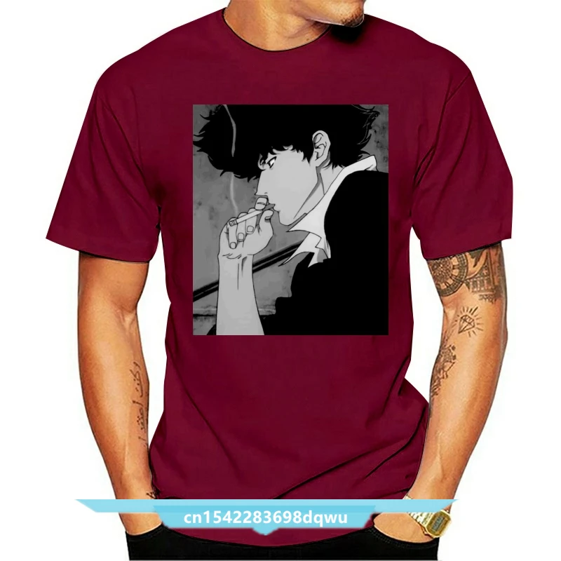 

You're Gonna Carry That Weight Cowboy Bebop T Shirt For Men 100% Cotton T-Shirt Anime Spike Jet Faye Tee Shirt Short Sleeve Tops