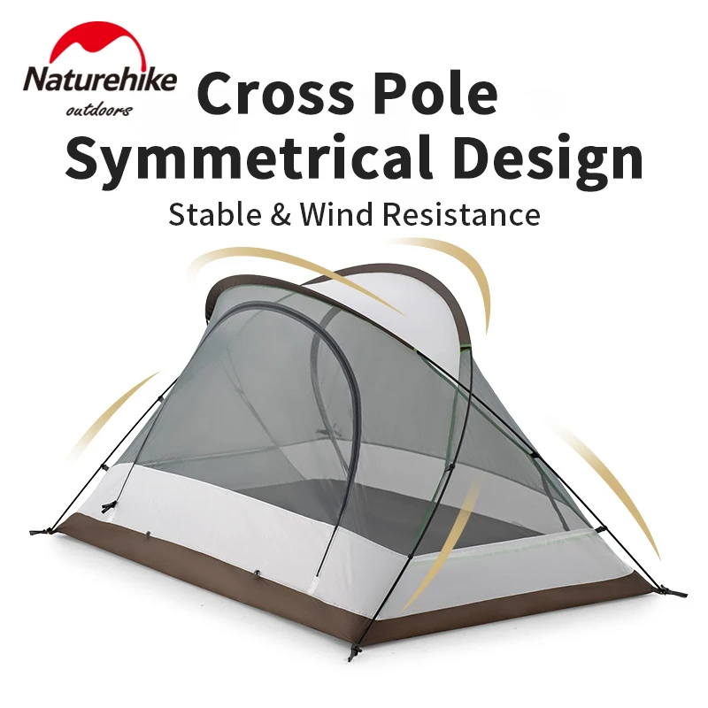Палатка Naturehike с куполом-бабочкой туристическая двойная легкая для отдыха на