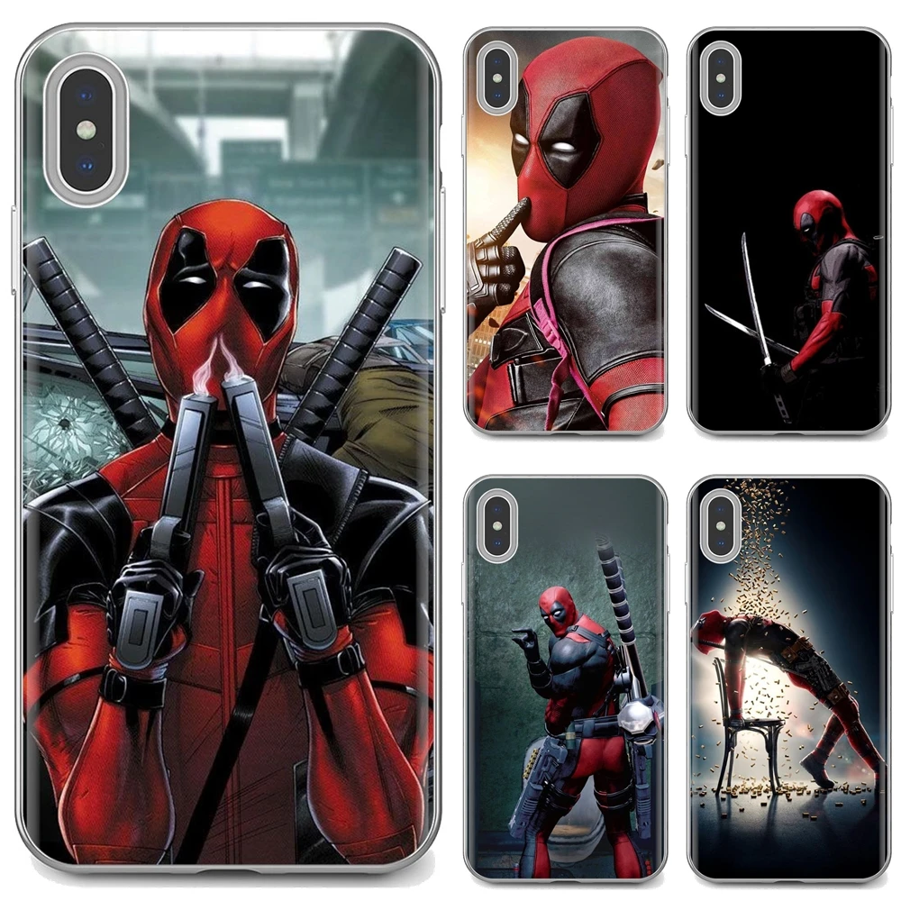 

Cute Deadpool Fun Art Fundas For iPhone 10 11 12 13 Mini Pro 4S 5S SE 5C 6 6S 7 8 X XR XS Plus Max 2020 Silicone Bag Case