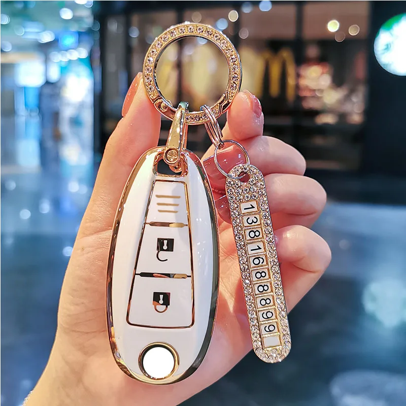 2/3 Button Fashion TPU Car Key Cover Case Shell Fob For Suzuki Vitara Swift Ignis Kizashi SX4 Baleno Ertiga Keychain Accessories