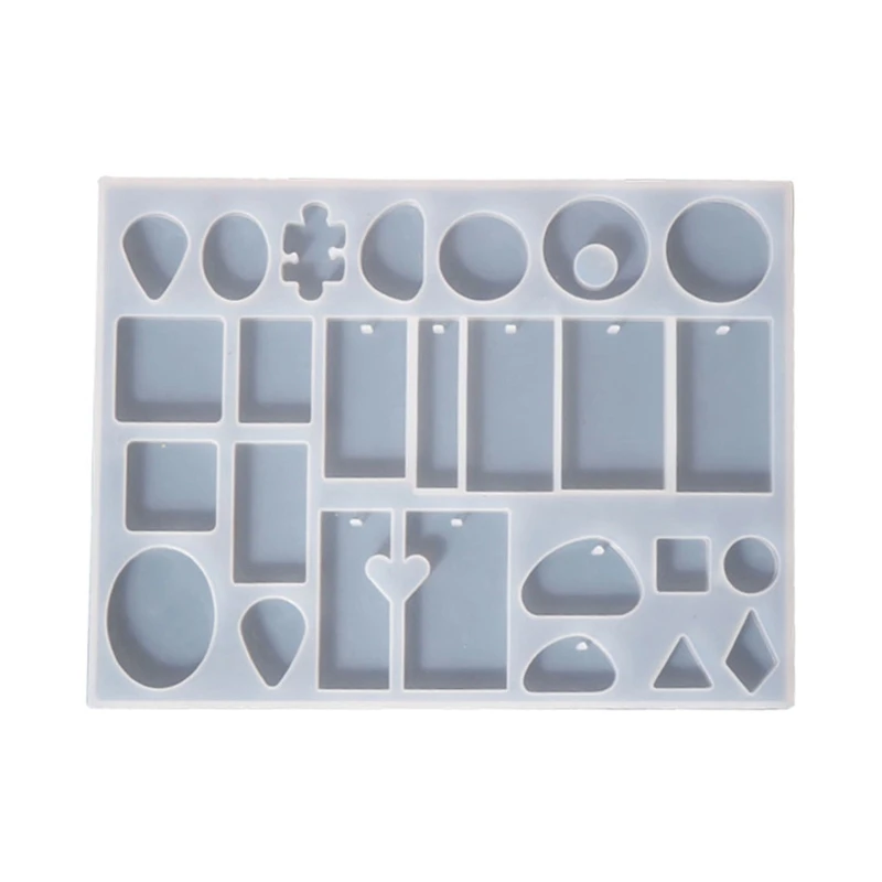 

N58F формы для ювелирных изделий из смолы, геометрические формы для сережек из смолы для DIY ювелирных изделий из смолы, кулоны