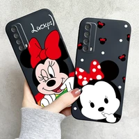 disney mickey minnie mouse phone case for huawei p smart z 2019 2021 p20 p20 lite pro p30 lite pro p40 p40 lite 5g soft carcasa