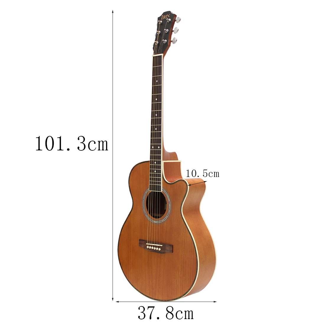 IRIN 40 Inch Acoustic Guitar Kit Sapele Body 6 Strings Folk Guitar Guitarra With Guitar Bag Picks Strap Parts & Accessories enlarge