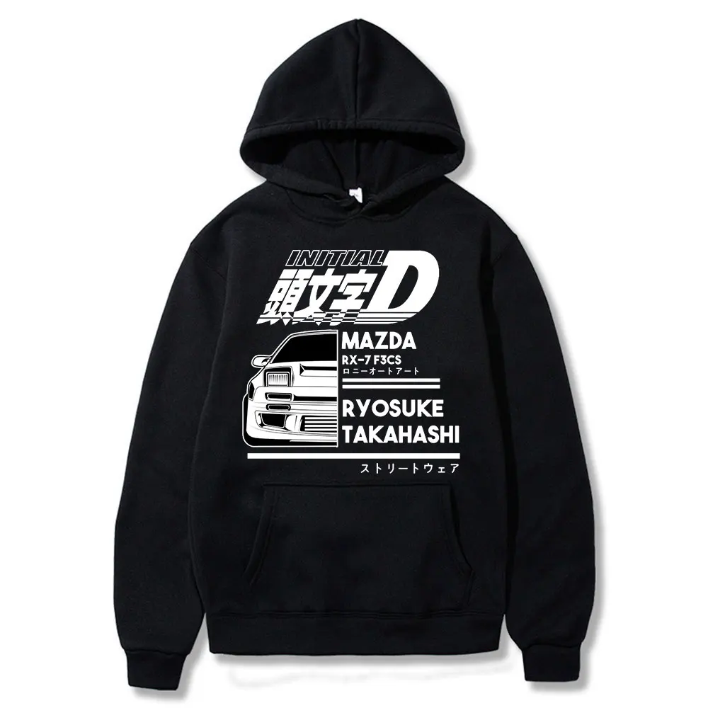 

Men's Clothing Initial D Japan Anime Graphic Hoodie Sudaderas Clothes Boy's Hoodies Streetwear Sweatshirts Loose Hip hop Clothes