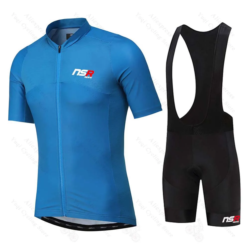 

NSR Riding Cycling Jersey Set 2022 Mens Racing Cycling Clothing Pro Team Summer Bike Uniform MTB Bicycle Clothes Short Sleeves
