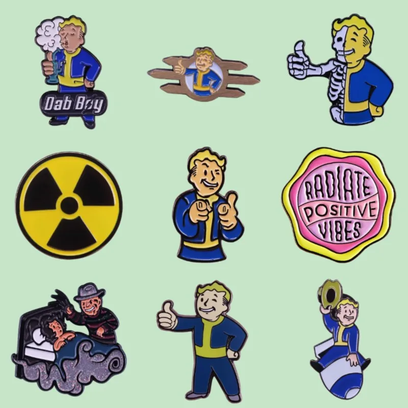Superior Quality Fallout Custom Enamel Pin Publicity Nuka Bo