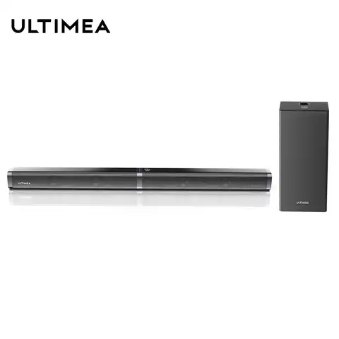 Саундбар ULTIMEA 100W TV Soundbar 2,1 Bluetooth Speaker 5,0 Система домашнего кинотеатра 3D панель объемного звука сабвуфер с дистанционным управлением