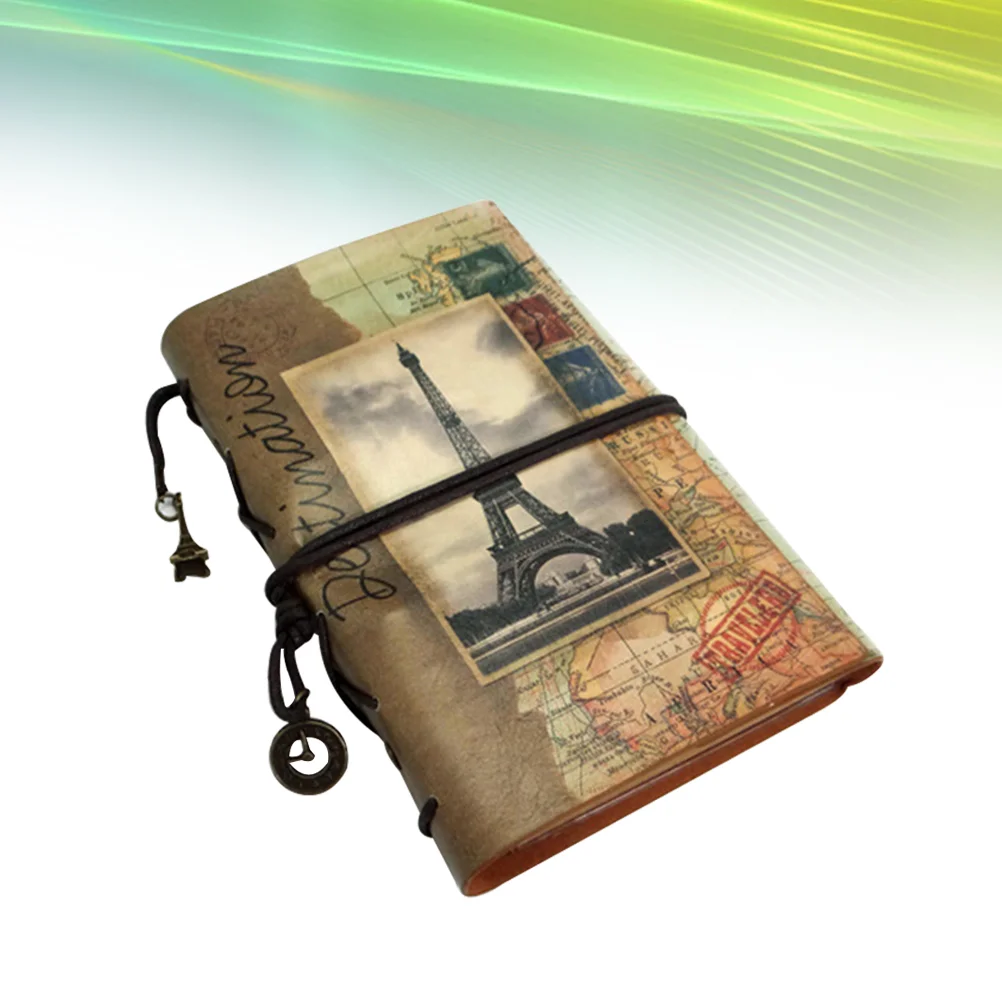 

PU Leather Journal Daily Notebook Vintage Spiral Bound Notebook Refillable Sketchbook Retro Diary with Zipper Pocket for