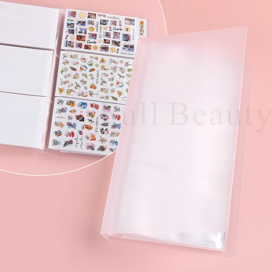 84 слота Наклейка для ногтей Слайдер Книга хранения Французские наклейки сбора